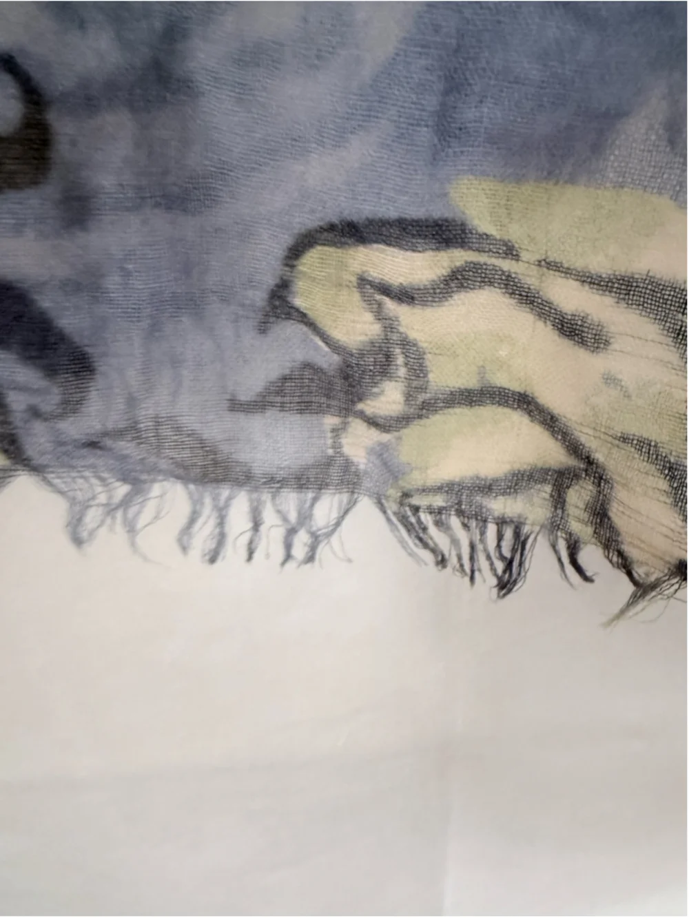 Women's Unknown Floral Scarf One Size Blue Green